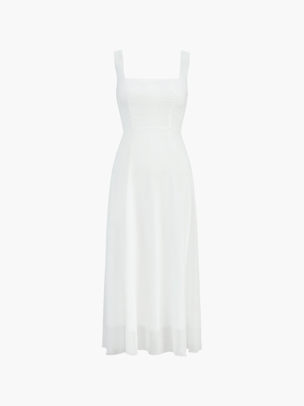Semi-Sheer Cami Long Dress